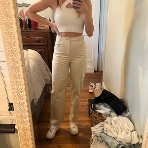 Princess Polly’s beige painter pants. Size US2/small